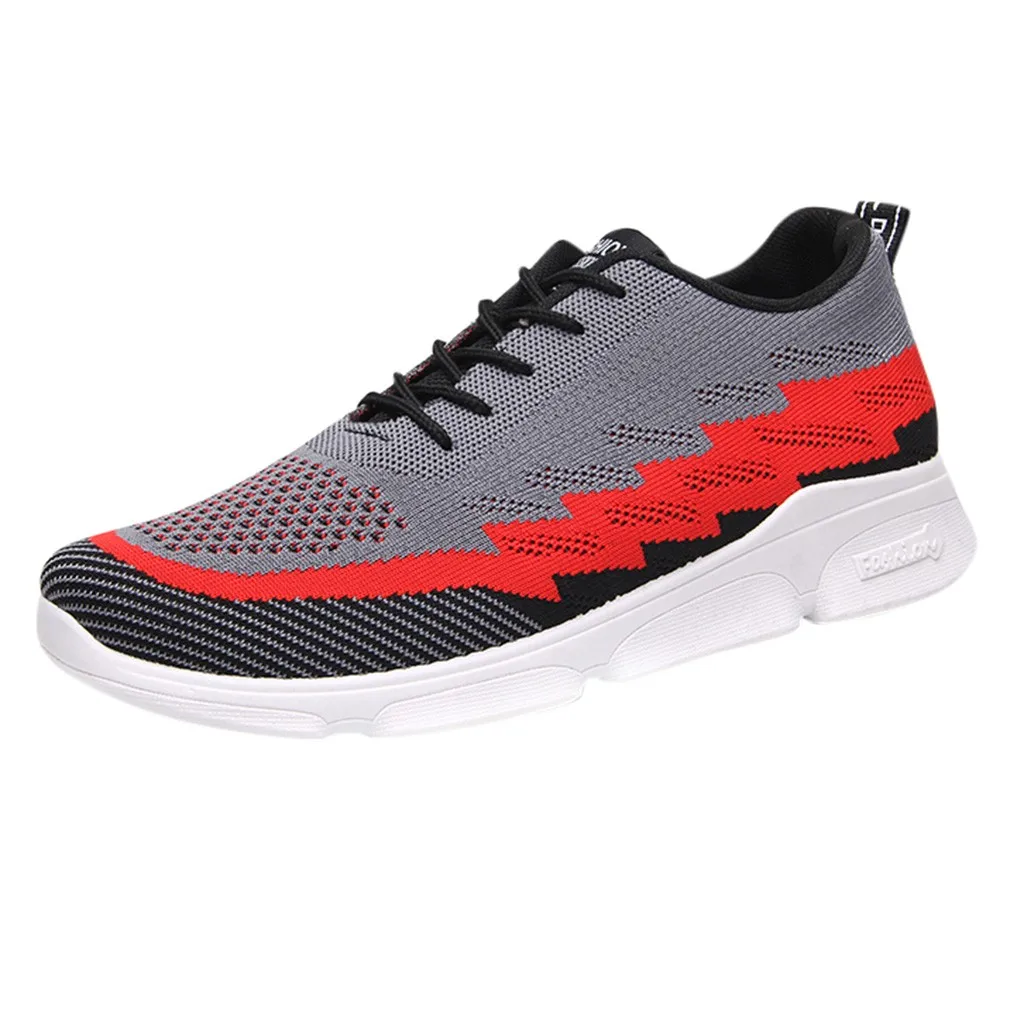 

SAGACE 2019 fashion men's casual lightning mesh breathable lightweight comfortable hiking soft bottom sneakers