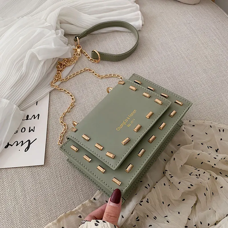 

Bag Girl 2019 New Korean Version of Ocean Chain Small Square Bag Summer Fashion Baitie One Shoulder Slant Bag