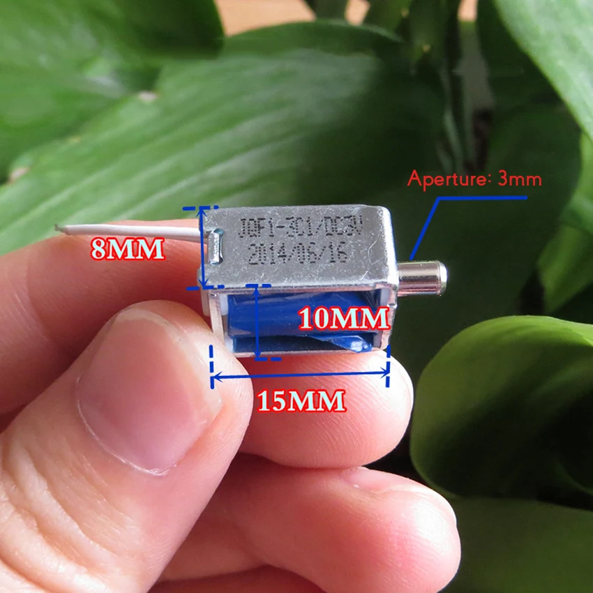 DC3V электронный соленоид кровяного давления нормально открытый Клапан Рабочее давление