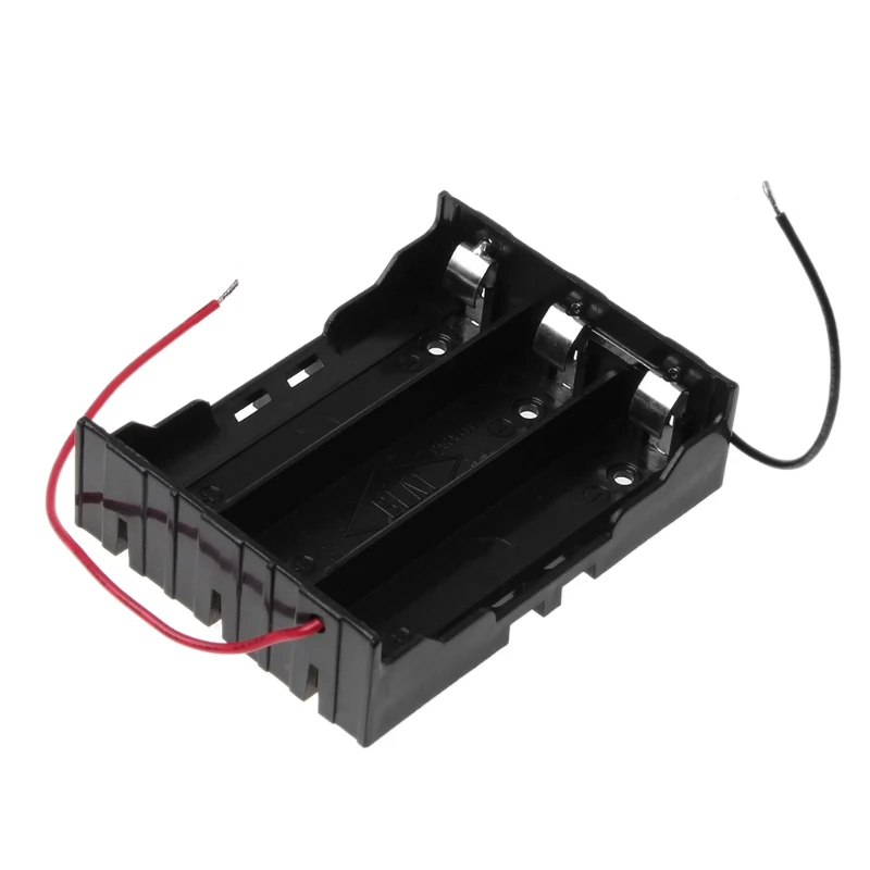 OOTDTY DC 11.1V 3x 18650 Series Batteries Holder Box Storage Case