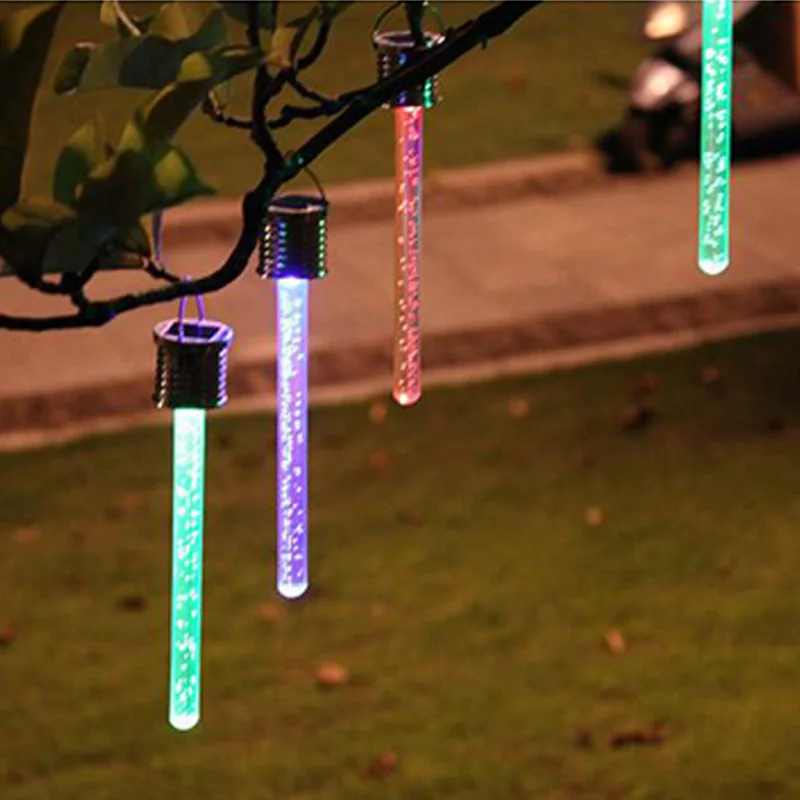 LED Solar light Hang Pendant Lights Colorful Outdoor Lamp Chandelier Christmas Party Tree Decor acrylic stick Garden Solar lamp (4)