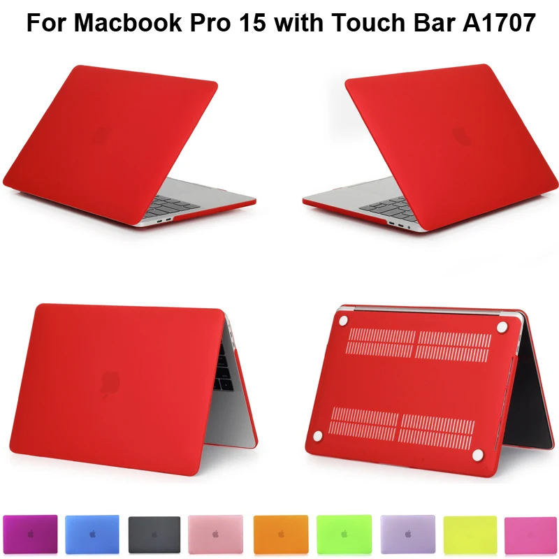 Матовый защитный чехол для Macbook Pro 15 Touch bar A1707 Macbookpro 2018 4 Touchbar A1990 матовый |