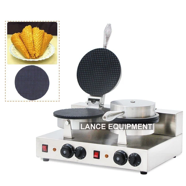 commercial 110v/220v non stick ice cream waffle cone maker/ice cream waffle makerin Waffle