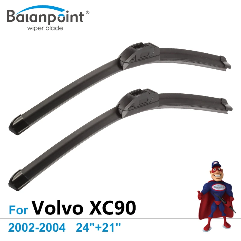 Wiper Blades for Volvo XC90 2002 2004 24"+21", Set of 2, Windshield