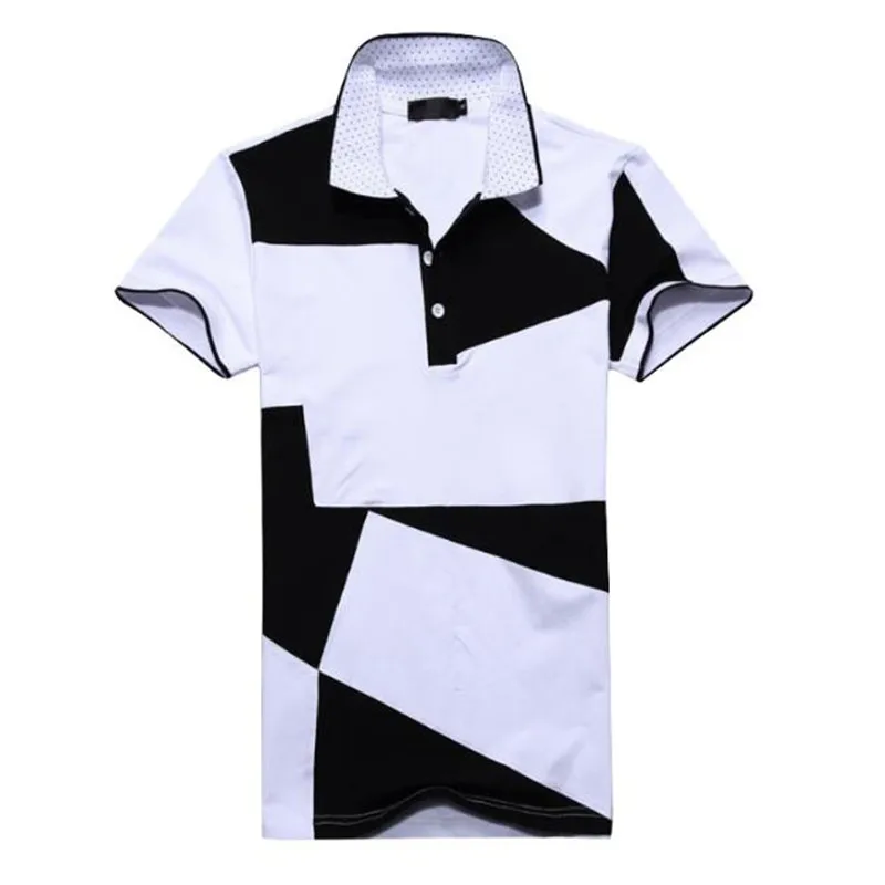 Mens T Shirts Fashion 2019 Summer Turn down Collor font b Slim b font Fit Short