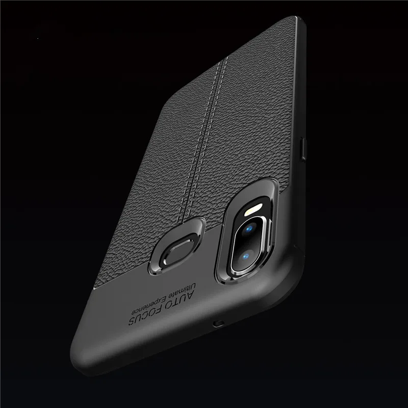 Ударопрочный Мягкий чехол из искусственной кожи для Samsung Galaxy A6S A7 A8 Plus A9 J4 J6 J8 2018 J3 J5