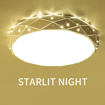 

HAXIANG LED Acryl modern minimalist fashion ceiling lights bedroom restaurant Lamps 90-260V Bright diamond
