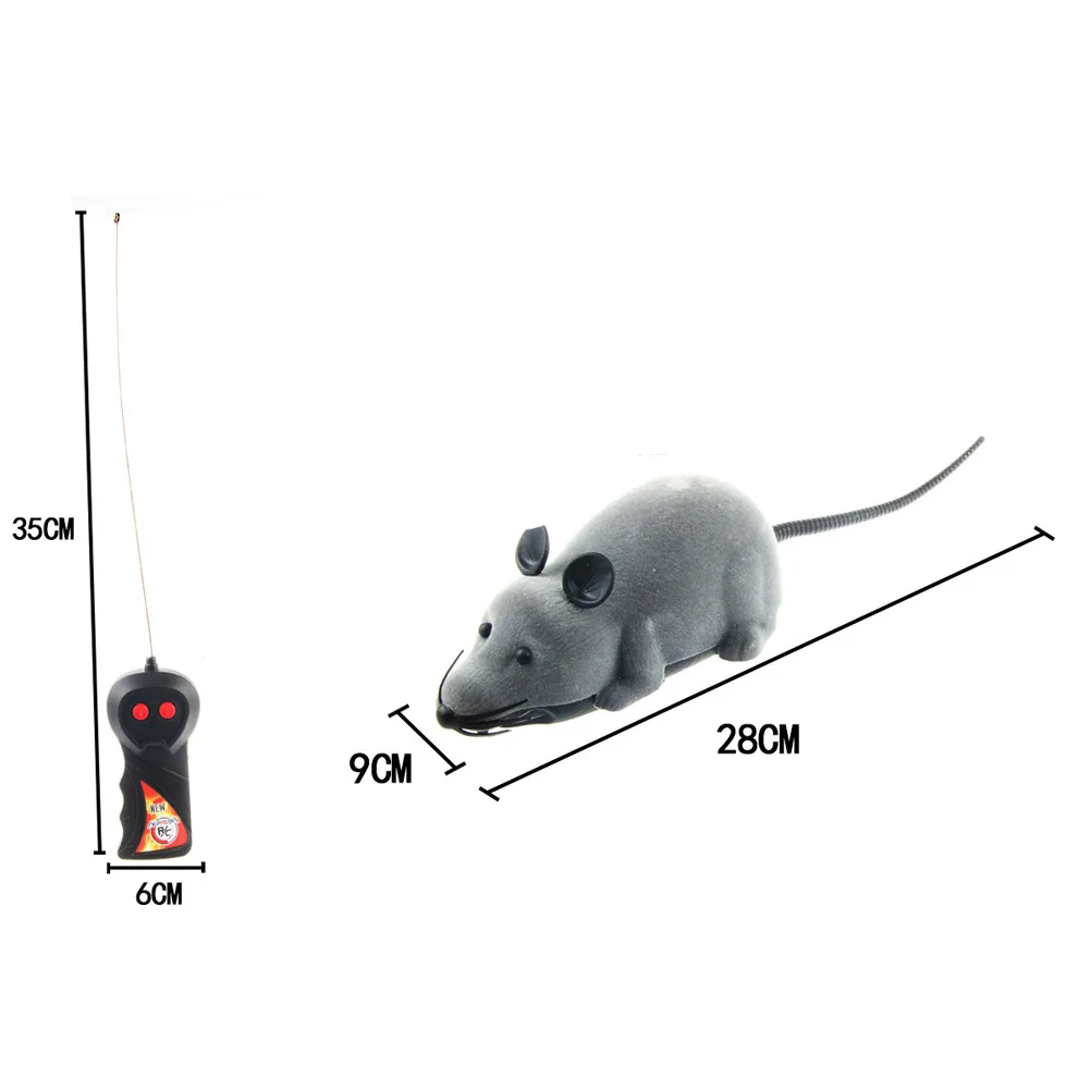 Wireless Mock Prank Scary Fake Rat RC Mouse Party Toy Simulation Bugs