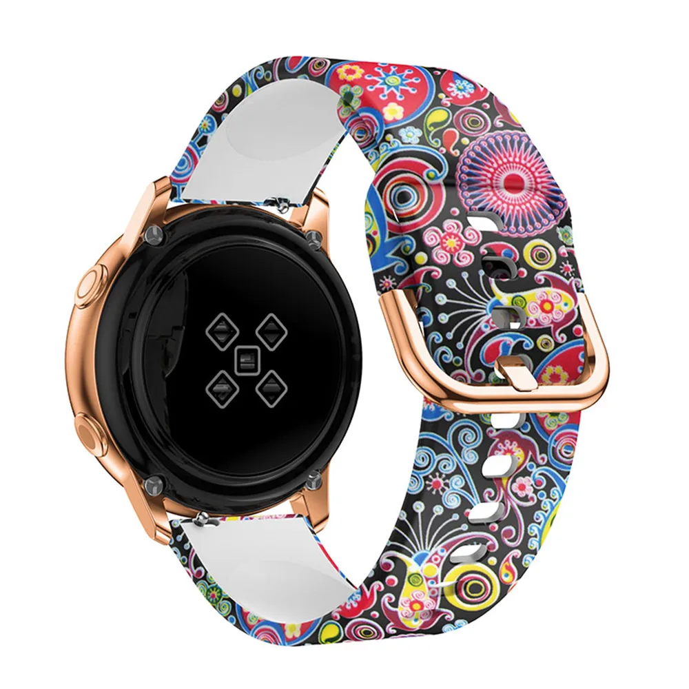 20mm Silicone Watchband for Samsung Galaxy Watch Active 42mm Gear S2 Sport Replacement Bracelet Band Strap for SM R500 SM R810 AliExpress