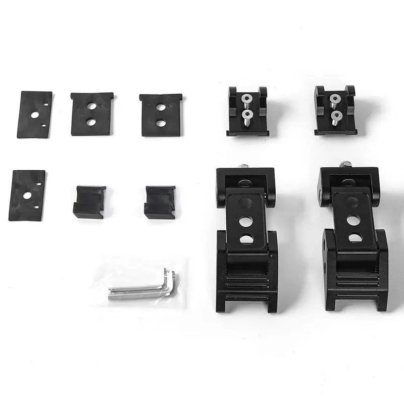 

Aluminum + stainless steel lid buckle Lock Black engine lock kit Wrangler Hood lock for 2007-2017 Jeep Wrangler