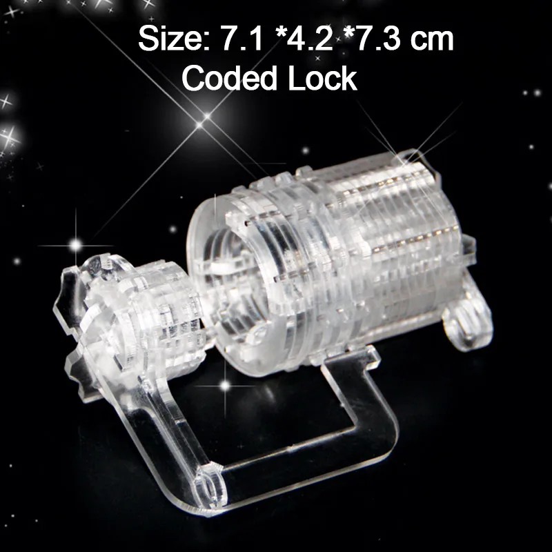 

Acrylic 3D Coded Lock Assembled Puzzles Models High-quality Adults Kids Intellectual Development Educational Collection Toys