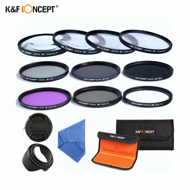 Special Offers K&F CONCEPT 58mm Camera Lens Filter Set 10pcs Close-up+1+2+4+10 UV CPL FLD ND2 4 8 Filters for Canon Nikon Fujifilm d3300 DSLR Special Offers K&F CONCEPT 58mm Camera Lens Filter Set 10pcs Close-up+1+2+4+10 UV CPL FLD ND2 4 8 Filters for Canon Nikon Fujifilm d3300 DSLR