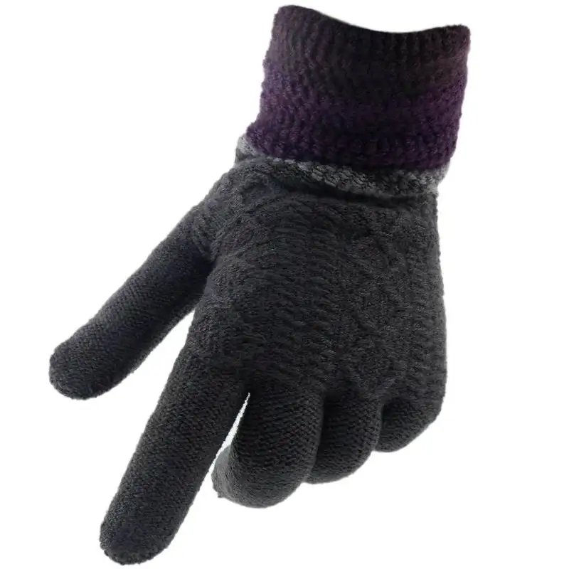 GBCNYIER Autumn And Winter Men's Gloves Windproof Thick Woolen Fluff Male Gloves Winter Keep Warm Mitten GBCNYIER Autumn And Winter Men's Gloves Windproof Thick Woolen Fluff Male Gloves Winter Keep Warm Mitten