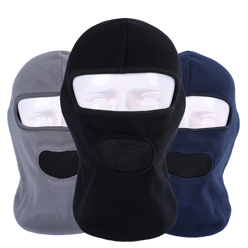 Winter Fleece Balaclava Breathable with Mash Mouth Full Face Mask Outdoor Cycling Masks Hoods