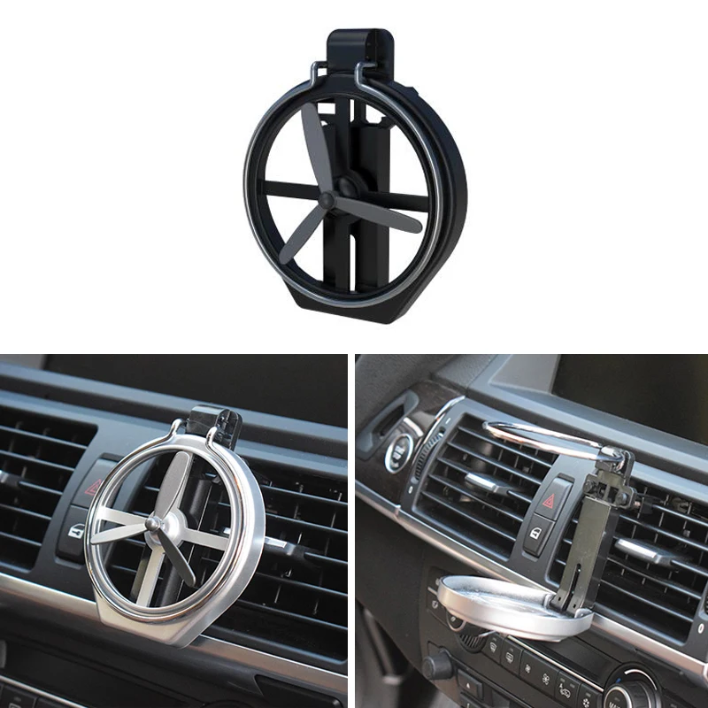 

1x Car Air-Outlet Cup Holder Plastic Drink Holder Folding Fan For Renault Koleos Megane Scenic Fluence Laguna Velsatis
