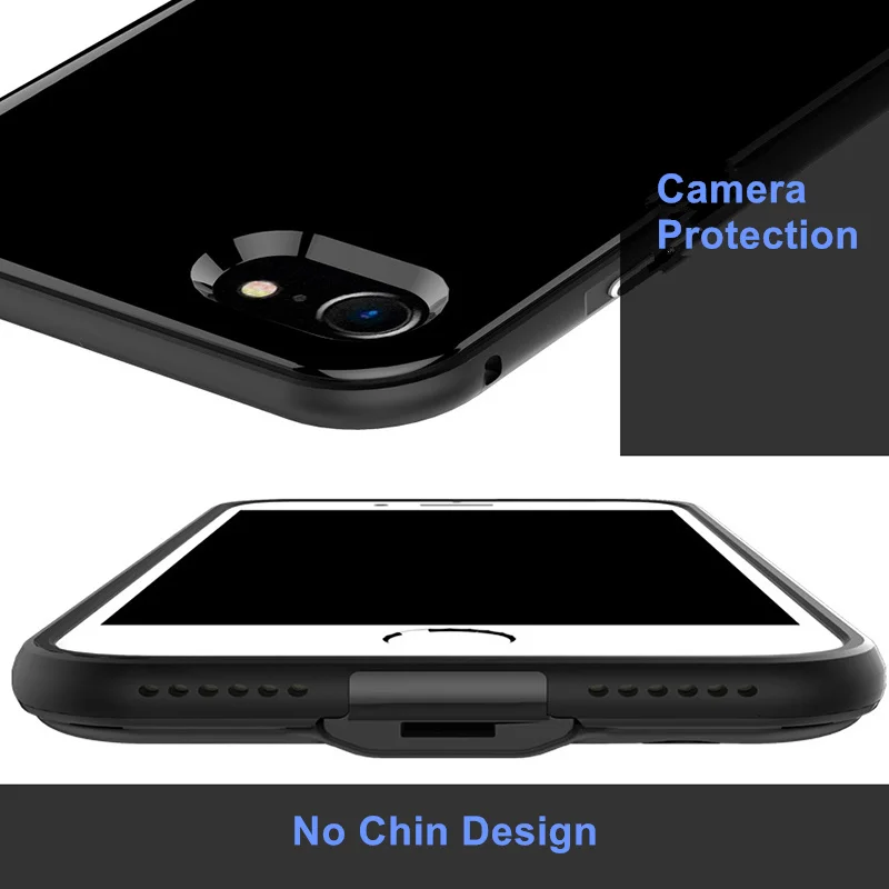 Для Iphone 7 Plus Мощность случае 4000 мАч металлический корпус Батарея Зарядное устройство крышка смарт для Iphone 7 Plus Мощность случае 5,5 дюймов Капа