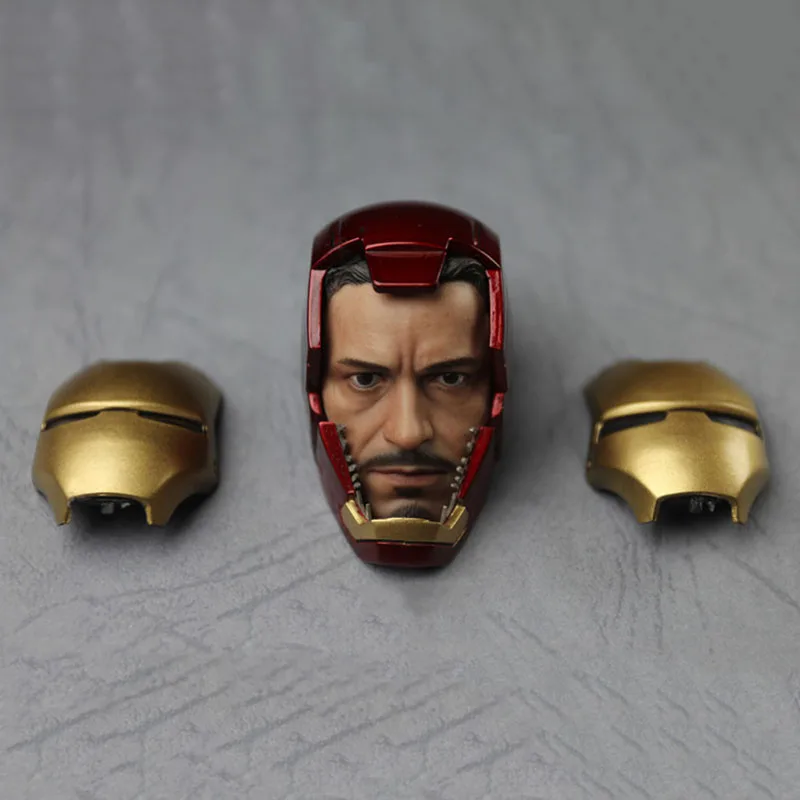 

1/6 Scale Stark Industries Robert Downey Jr. Tony Head Sculpt Headplay for 12" Action Figure Body Toys