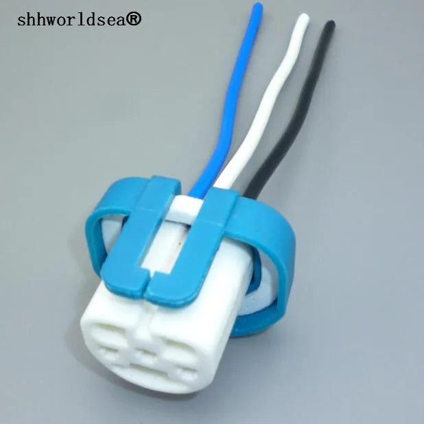 shhworldsea 1/2/5/10/100pcs Waterproof 3pin 9004 9007 Car HID Bulb Connector Female Socket HB1