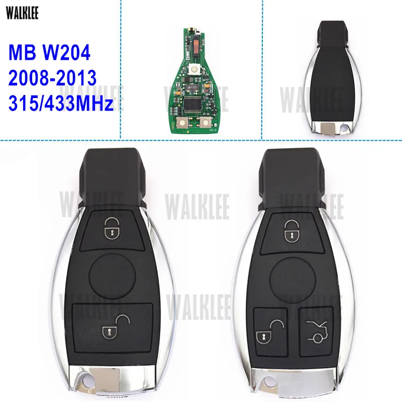 WALKLEE Авто пульт дистанционного управления смарт-ключ для Mercedes Benz W204 2007- C180 C220 C200 C230 C250 C280 C300 C350 C320 4matic интерактивного компакт-диска
