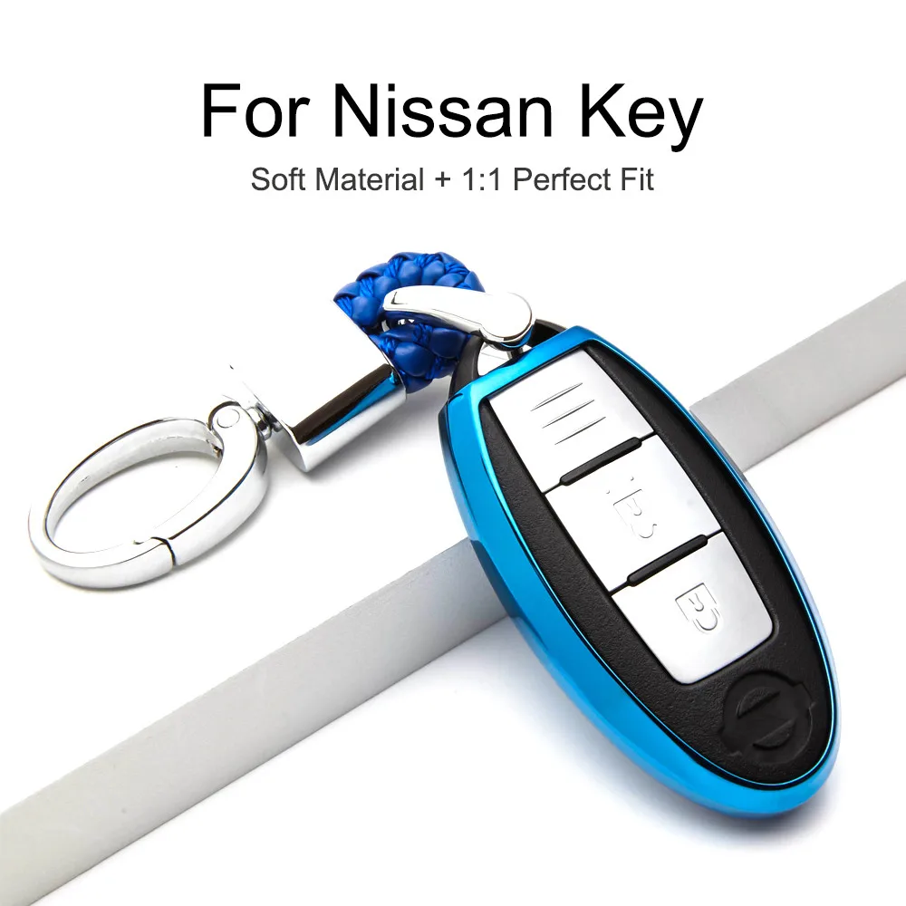 KUKAKEY ТПУ чехол для ключей защитный Nissan Qashqai Juke Note Almera Teana Tiida Murano авто сумка