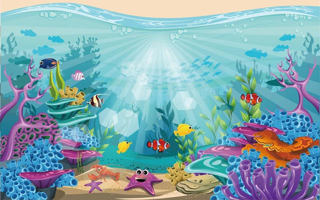 Aliexpress Com Buy Under The Sea Backdrop Baby Shark Birthday Aliexpress Com Buy Under The Sea Backdrop Baby Shark Birthday