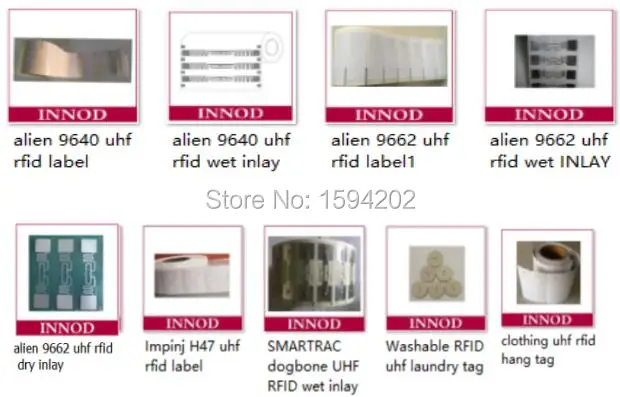 impinj monza chip 860-960MHz long distance UHF Passive Smart wet inlay Sticker Smartrac Dogbone RFID tag