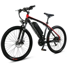 26-дюймовый Электрический горный велосипед smart pas 48V литиевая батарея 250 Вт заднее колесо, фара для электровелосипеда в 27 с переменной скоростью постоянного тока для взрослых