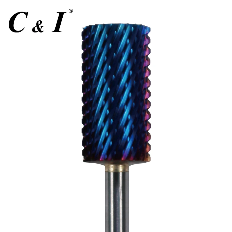 

Blue Large Barrel Nail Drill Bit Grit Middle for Electric Manicure Drill Machine