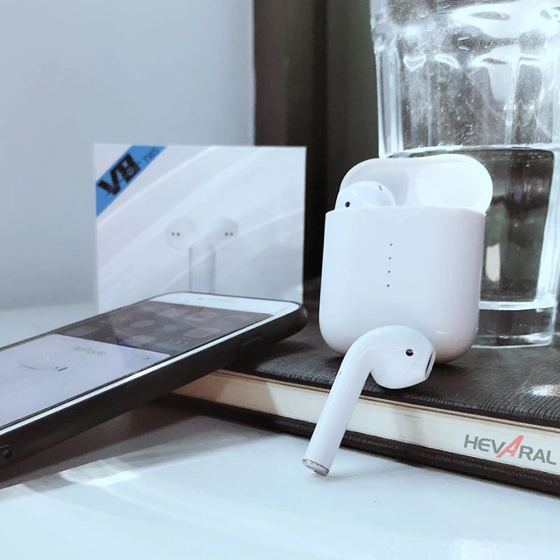

Pop-up Earphones V8 TWS Wireless Bluetooth 5.0 Earbuds For iphone x xs max Binaural Call Windows Headsets With Mic Charing Case
