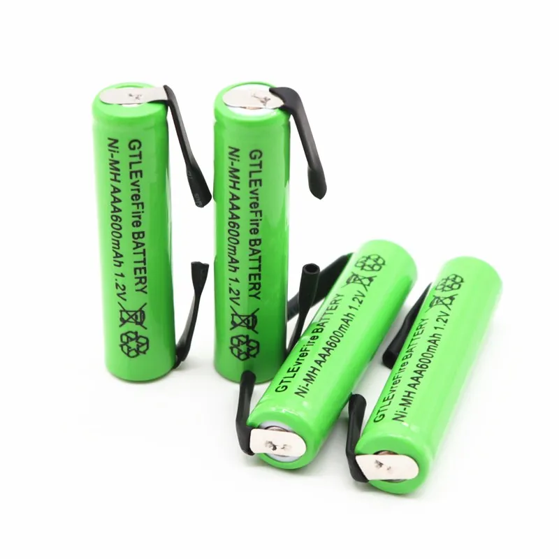

10PCs Rechargeable Battery AAA 1.2V 600mAh Ni-MH For Electric Toothbrush Wireless Mouse Remote Control Microphone LED Flashlight