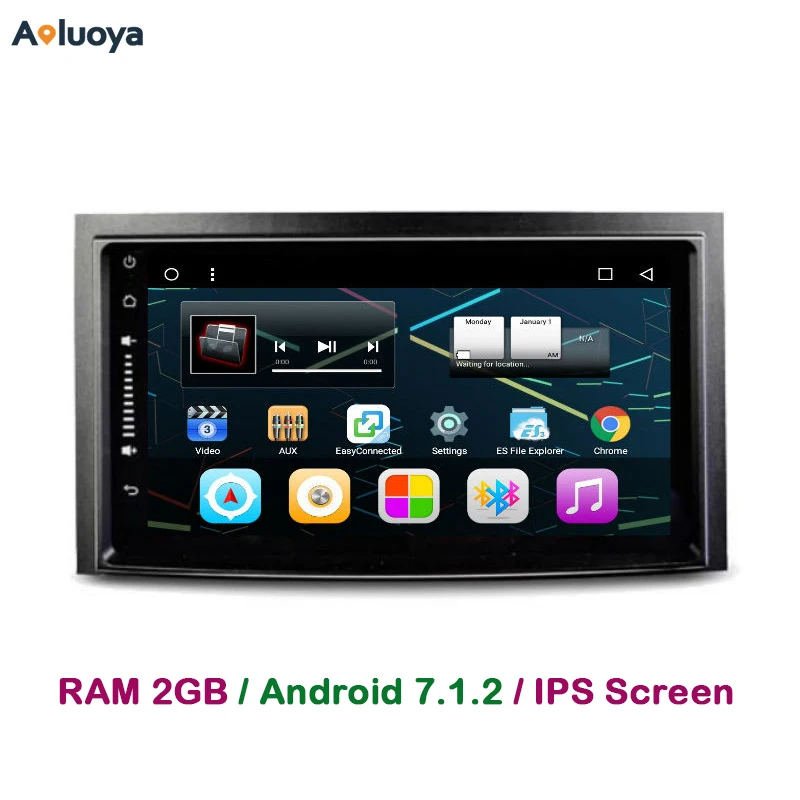 Aoluoya 2 ГБ Оперативная память Android 7 1 автомобиль DVD gps плеер для Toyota Venza 2009-2013 4 ядра mirro