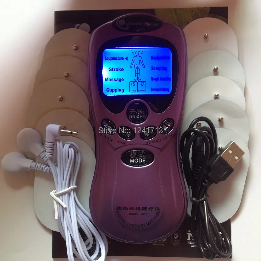 New purple Care Electric Tens Acupuncture Full Body Massager Digital