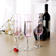 Хрустальная стеклянная чашка, бокалы для шампанского, Высококачественная чашка, бокал для вина, бокал для вина, резная стеклянная чашка, свадебная Бытовая Питьевая Посуда