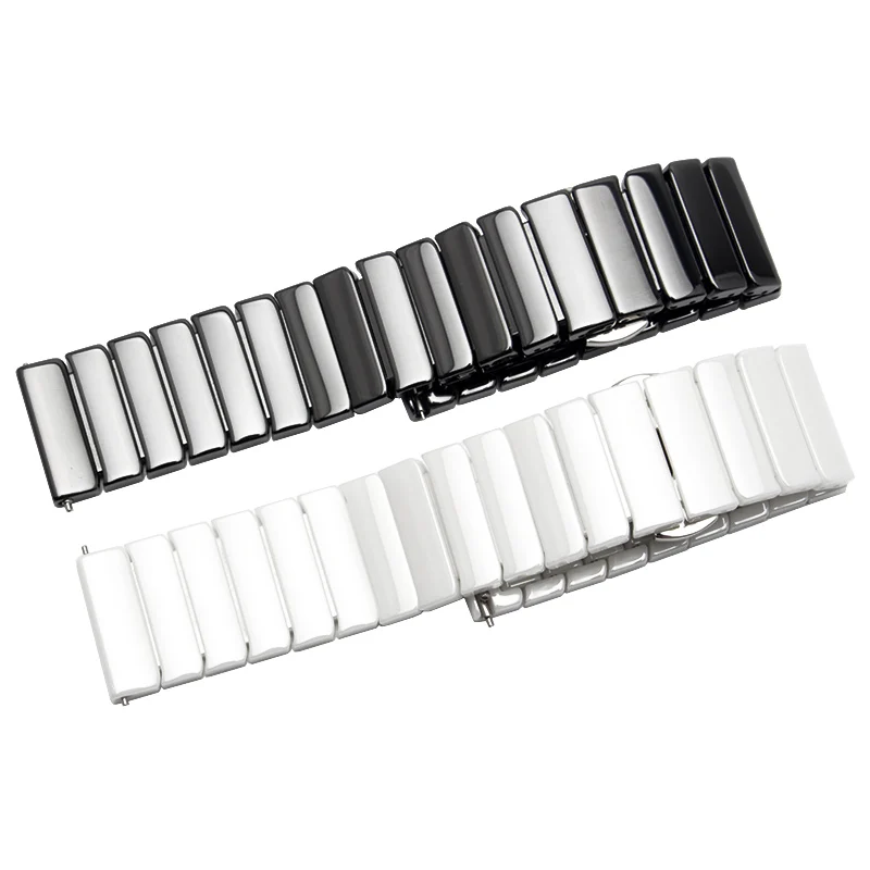 

For Lenovo watch X Ceramic strap Compatible band width 20mm watch Folding buckle Detachable Lenovo watch X Strap