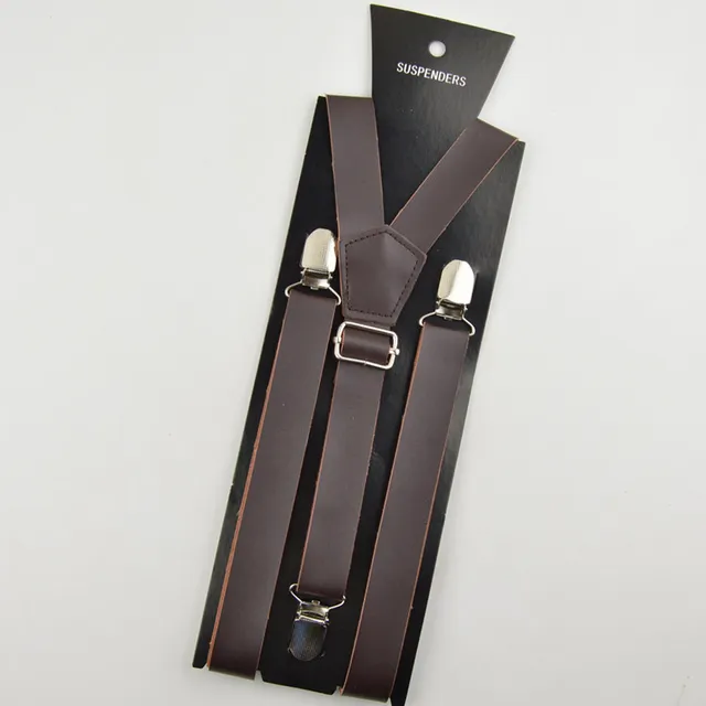 suspensores hombre cuero