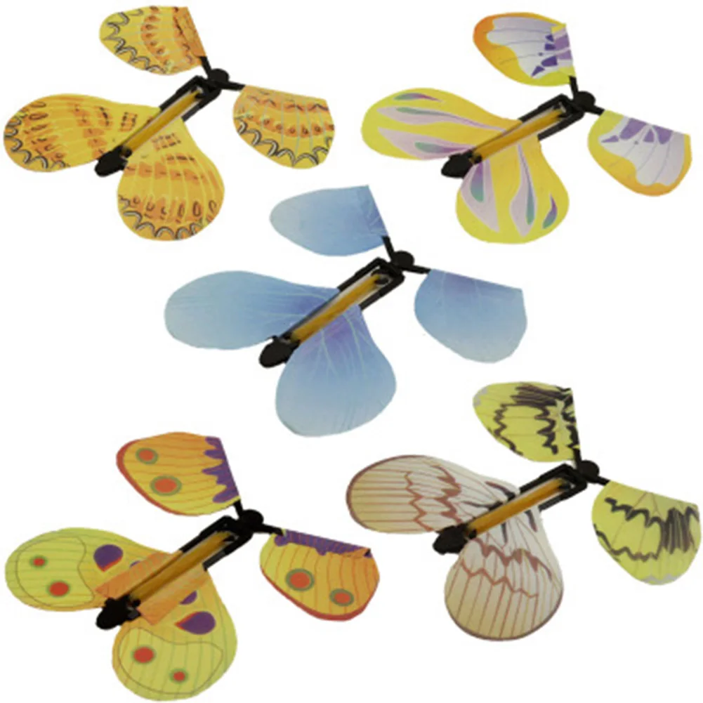 Color Random Magic font b Toys b font Hand Transformation Fly Butterfly Magic Tricks Props Funny