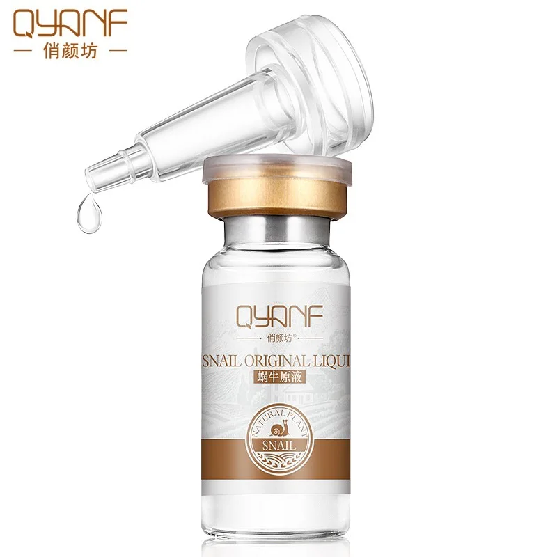 

QYF Brand snail puro essence beauty hydrating Whitening moisturizing Removing anti-aging shrink pores Facial serum 10ml