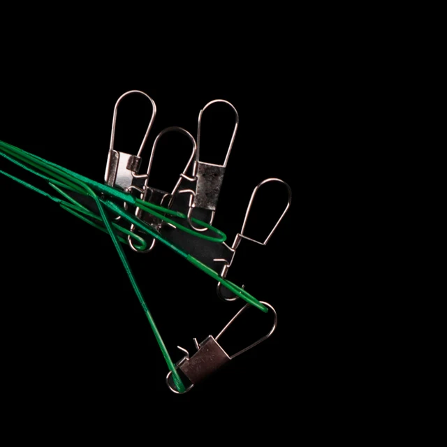 Amazing 20pcs/lot LUSHAZER Fishing Wire Line Leash Lure Fishing Lures cb5feb1b7314637725a2e7: Black|Green|Silver
