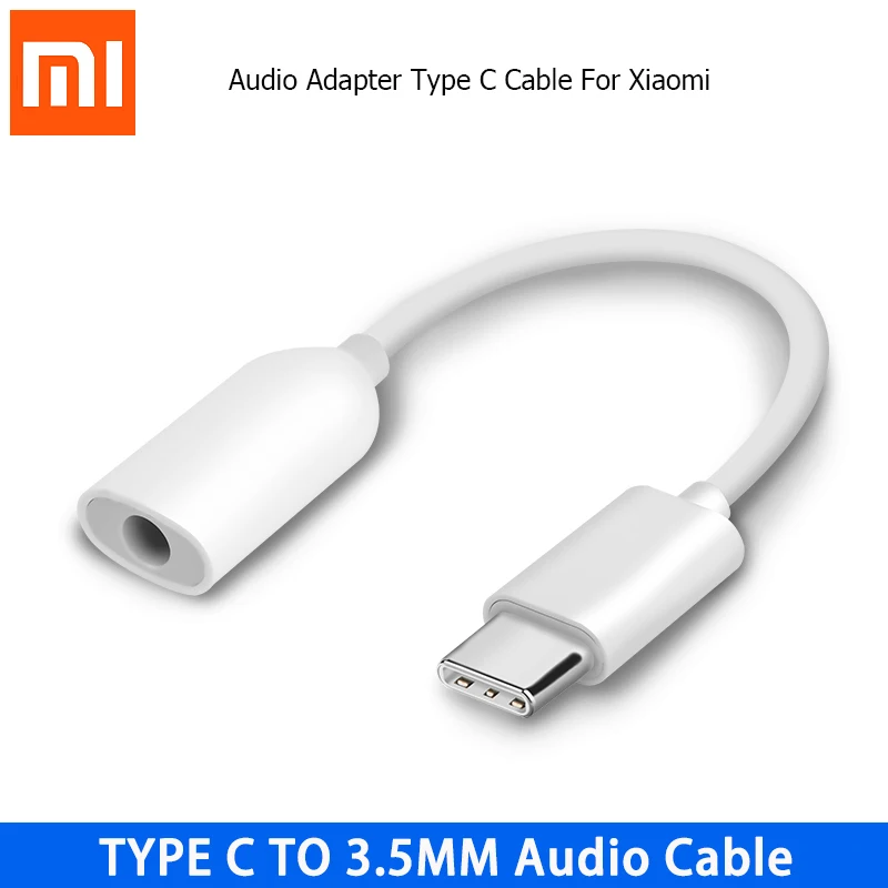 

Original USB3.1 Type C To 3.5mm Female Cable Earphone Adapter Music Headphone Audio Converter For Xiaomi MI 6 6X 8 8SE Note 3 A2