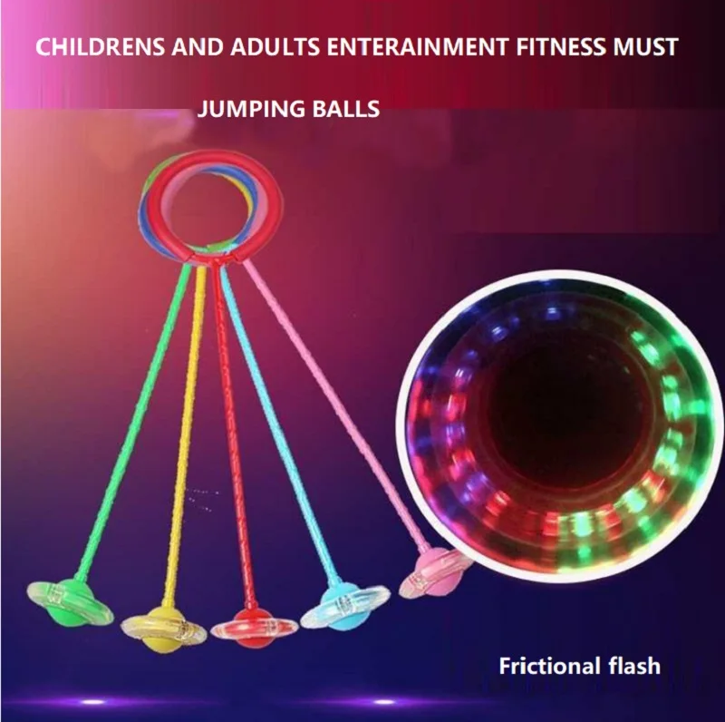 

Childrens adults Entertainment fitness must sports Bouncing toys lighting jump ball flash Circle jump ring foot swing juguetes