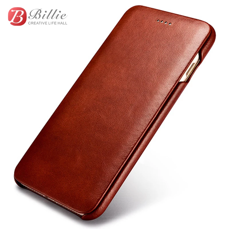 bilder für Klassische Echtem Leder Voller Bildschirm Schutz Flip Case Für iPhone 7/7 Plus Echtem Rinds Handy taschen fall bilder für Klassische Echtem Leder Voller Bildschirm Schutz Flip Case Für iPhone 7/7 Plus Echtem Rinds Handy taschen fall