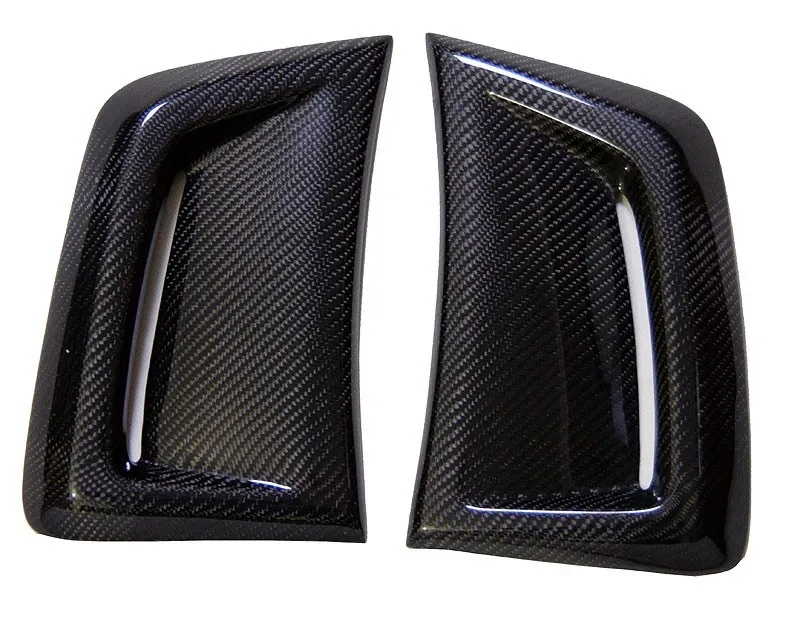 W204 углеродное волокно передний бампер боковой вентиляционное отверстие украшения стикер для Mercedes Benz W204 C63 AMG 2011