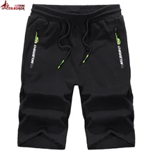 Большие размеры M~ 8XL 9XL шорты мужские свободные эластичные Шорты хлопковые повседневные мужские пляжные шорты мужские спортивные Бермуды для бега