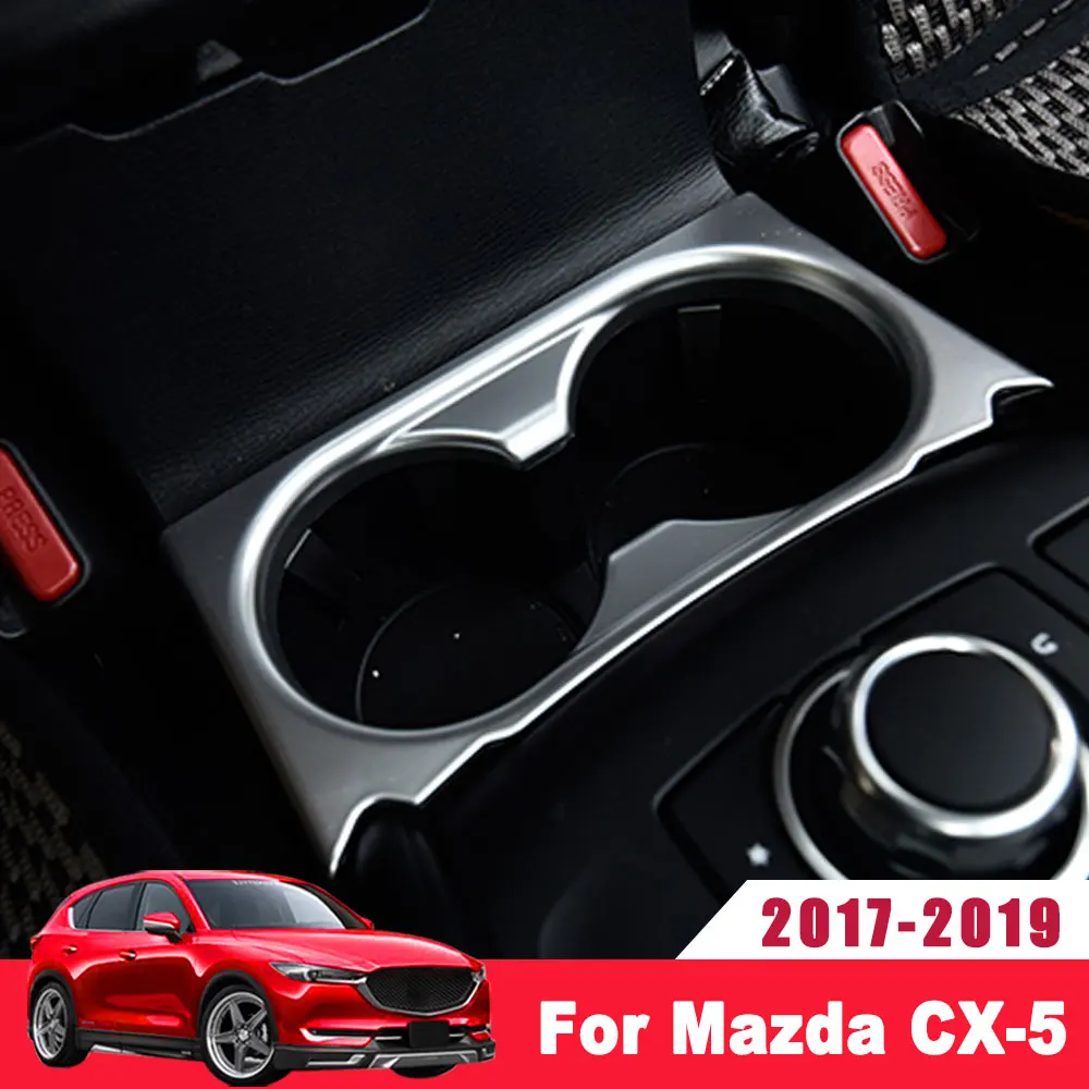 Для Mazda CX-5 CX5 CX 5 аксессуары наклейка на автомобиль стильная кружка держатель украшения чашки отверстие крышки отделкой Нержавеющая сталь