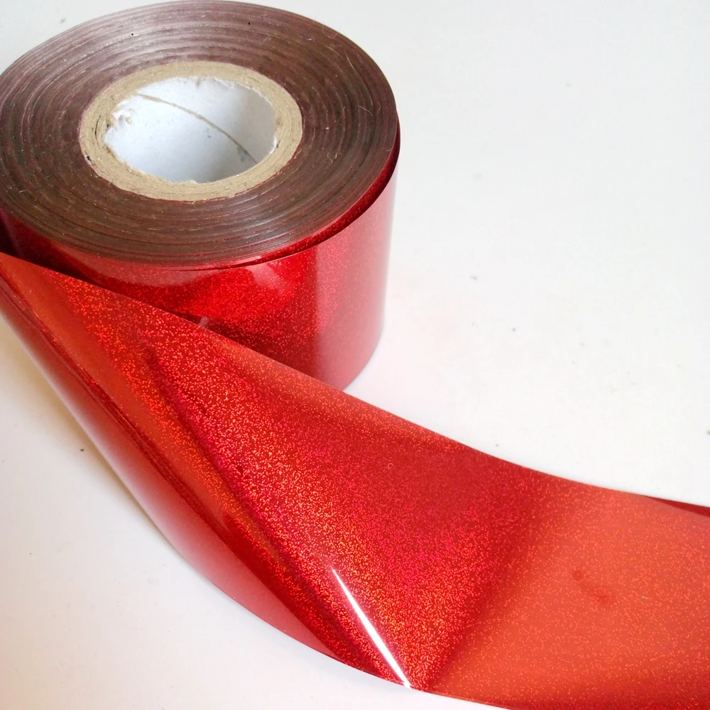 

120M/roll Holo Red Dust Transfer Stickers Holographic Nail Foil Laser Starry DIY Nail Art Tips Wholesale Decals