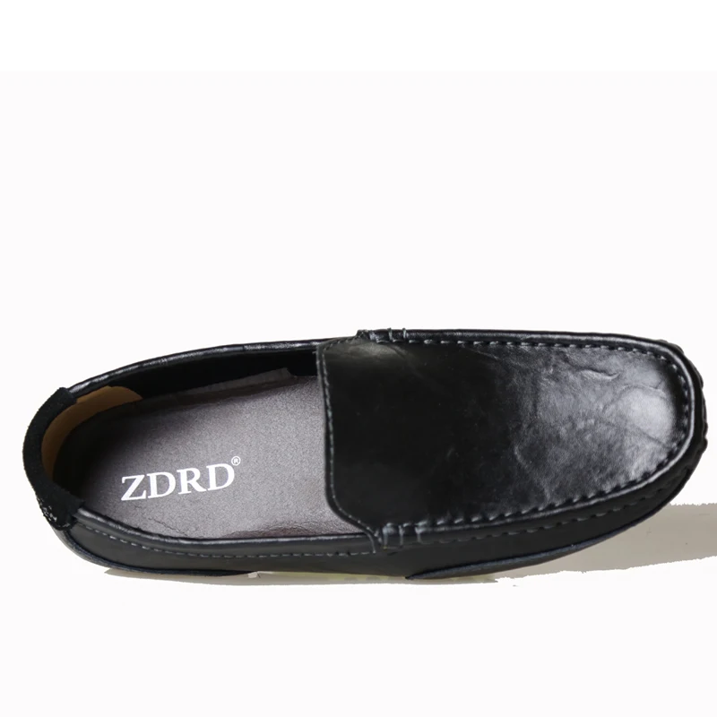 ZDRD Новая мода Для мужчин универсальные Лоферы ShoesGenuine кожаные мужские туфли на плоской подошве, со шнуровкой, Для мужчин Мокасины для вождения Большие размеры 38–47