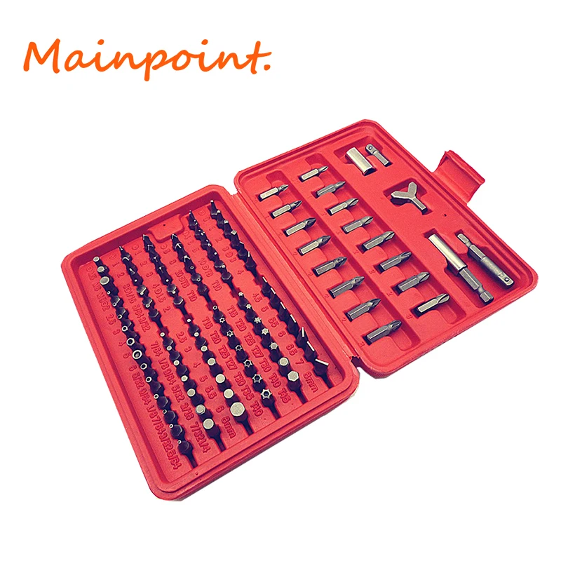 

100Pcs Hot Sale High Qualilty Security Screwdriver Bits Set Torx Star Tamper Screws Hex Key Phillips Slotted Tri Wing Power Tool