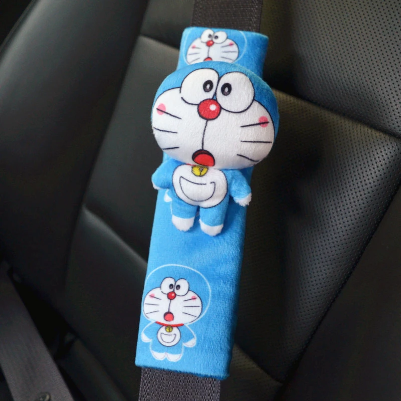 1 шт., мультяшная плюшевая подушка Doraemon, Автомобильная подушка безопасности, чехол для ремня, коробка для получения бумажных полотенец, коробка для салфеток, мягкая игрушка