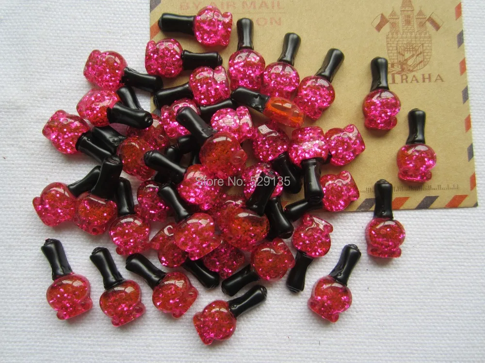 

Resin Make Up polish, 25pcs,Flat back Cabochons for Phone Decoration, Home Crafts Making, DIY (11*22mm)