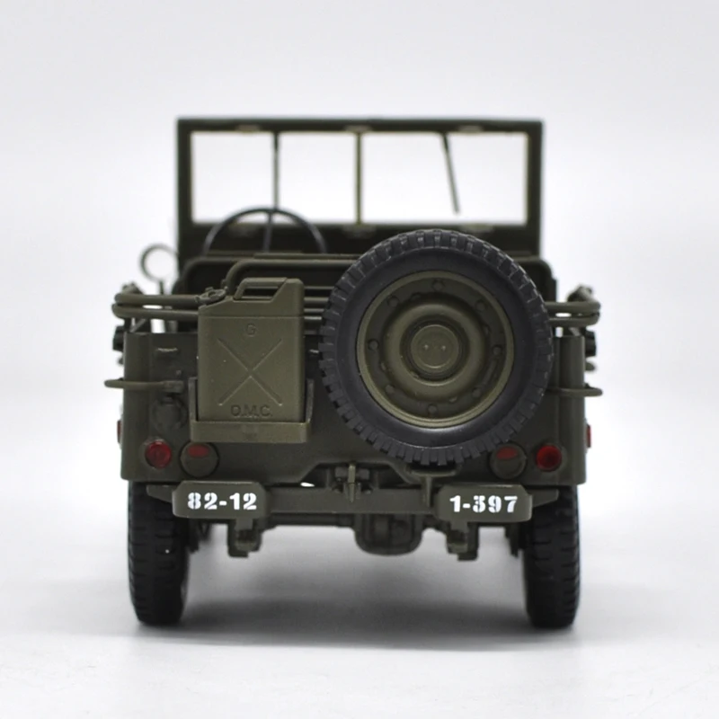 Welly 1:18 WWII Уиллис джип имитация сплава модель дорожного транспортного средства